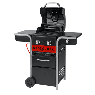 Charcoal-Gas two-burner grill Char-Broil Gas2Coal + various accessories as a gift 