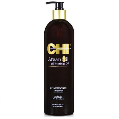 CHI Argan Oil Plaukų kondicionerius su argano ir moringų aliejumi +dovana Previa plaukų priemonė