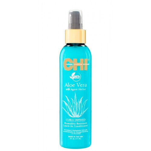 CHI Curls Defined Humidity Resistant Leave-In Conditioner Leave-in conditioner with aloe vera and agave juice 177ml + gift Previa hair product
