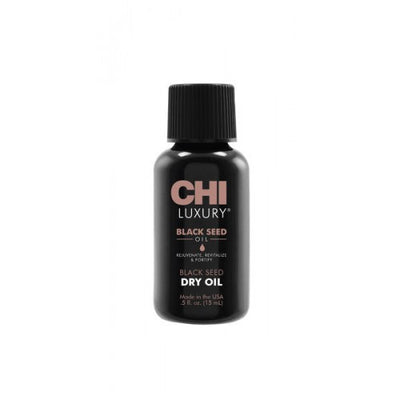 CHI Luxury Dry Oil Juodųjų kmynų aliejus +dovana Previa plaukų priemonė