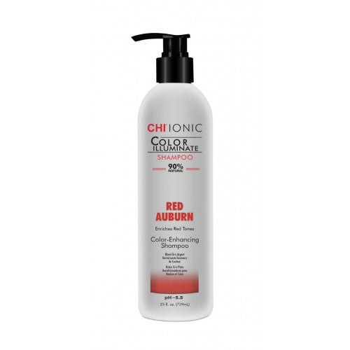 CHI Ionic Color Illuminate Red Auburn Shampoo Spalvos atgaivinimo šampūnas +dovana Previa plaukų priemonė