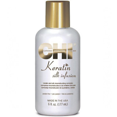 CHI Keratin Keratino ir šilko kompleksas plaukams +dovana Previa plaukų priemonė