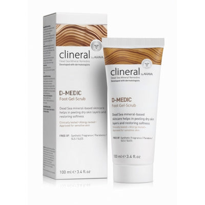 Clineral Ahava D-Medic Foot scrub gel 100 ml + gift Previa hair product 