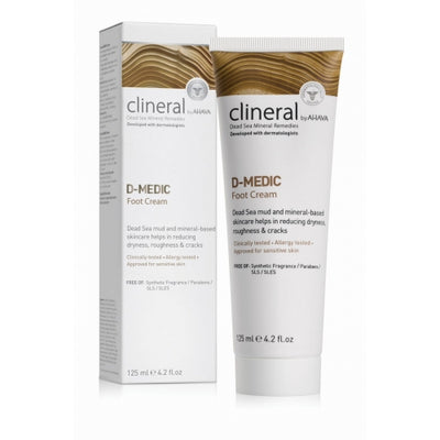 Clineral Ahava D-Medic Foot cream 125 ml + gift Previa hair product 