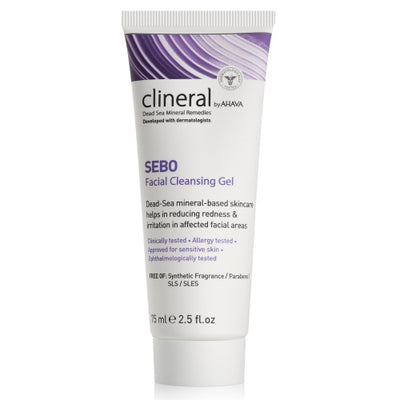Clineral Ahava Sebo Facial gel cleanser 75 ml + gift Previa hair product 