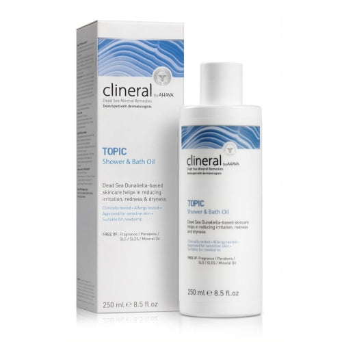 Clineral Ahava Topic Dušo ir vonios aliejus 250 ml +dovana Previa plaukų priemonė