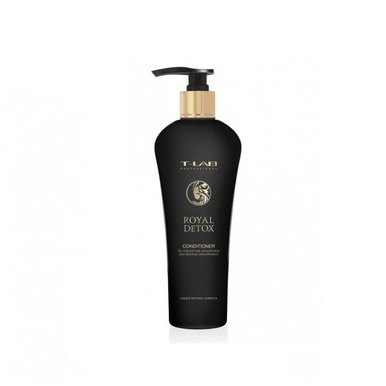 T-LAB Professional Royal Detox Conditioner Conditioner for imperial hair smoothness and absolute detoxification 750ml + gift of luxurious home fragrance with sticks