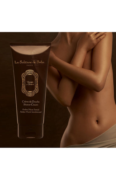 La Sultane de Saba Shower cream Orient Amber musk sandalwood 200ml + gift CHI Silk Infusion Silk for hair