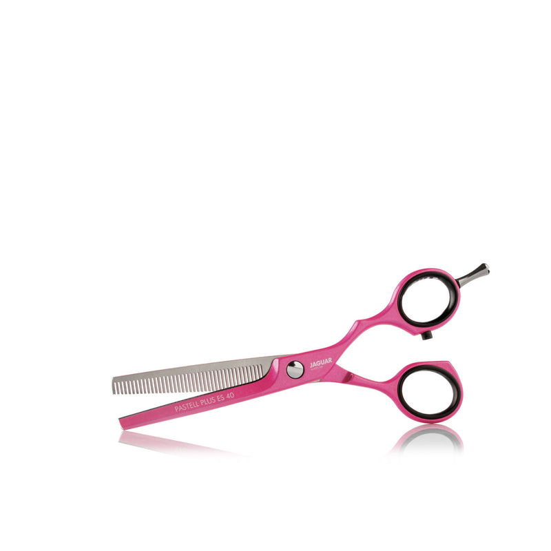 Розовые ножницы для филировки волос Jaguar Pastel Plus, 5,5