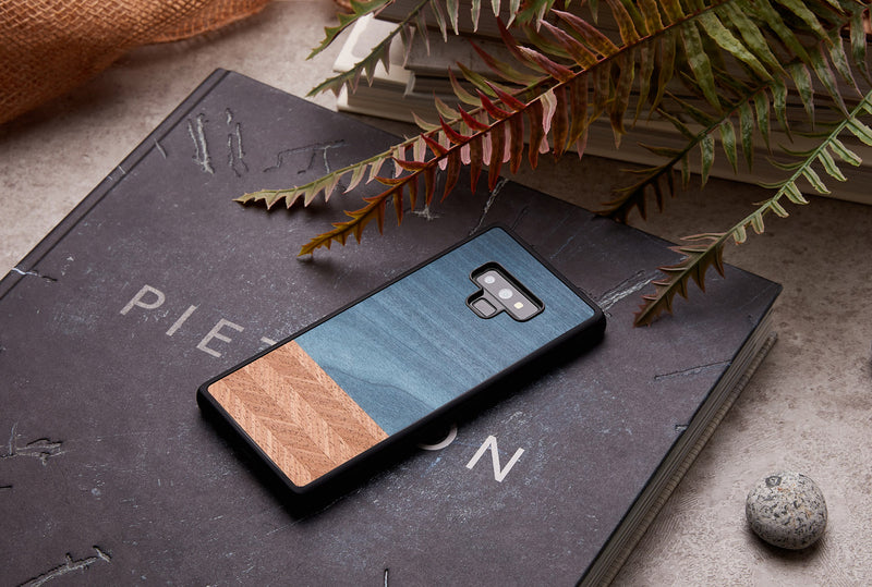 MAN&amp;WOOD Чехол для смартфона Galaxy Note 9 джинсовый черный