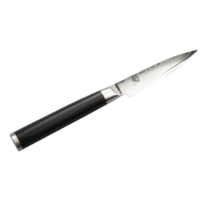 Нож из дамасской стали KAI Shun Classic3,5" бритвенное лезвие DM-0700, лезвие 9 см