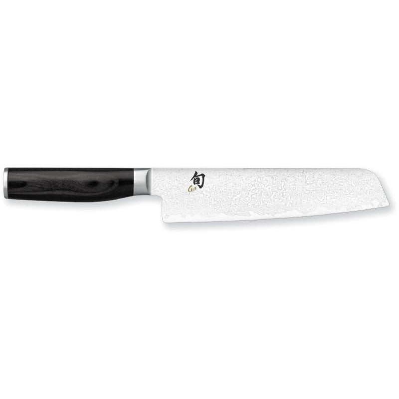 Damascus steel knife KAI Shun Minamo Tim Malzer Series Santoku 18 cm TMM-0702