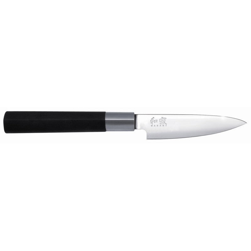 Японский стальной нож KAI Wasabi черный DM6710P Нож шеф-повара, лезвие 10 см