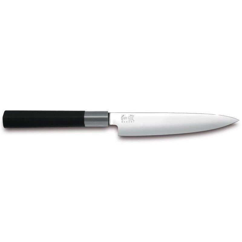 Japanese steel knife KAI Wasabi black DM6715U knife, 15 cm blade