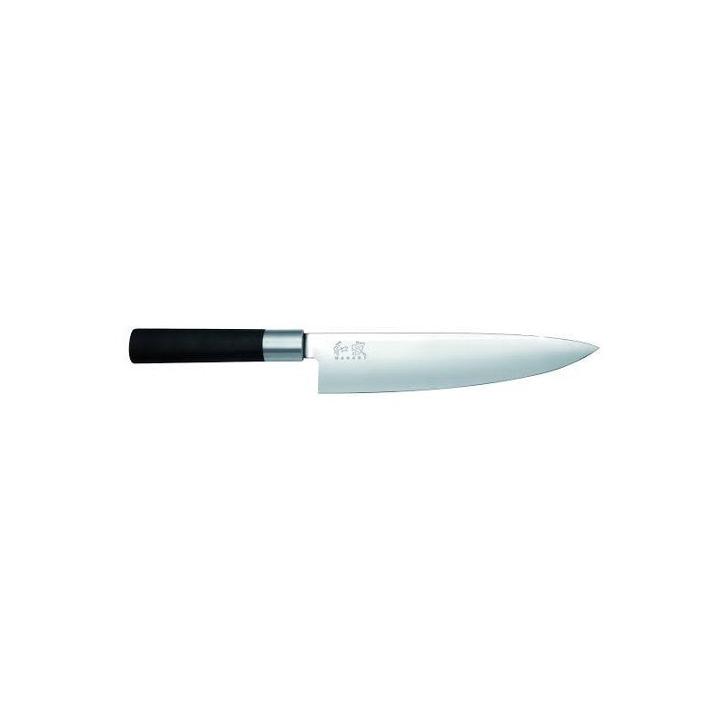 Japanese steel knife KAI Wasabi black DM6720C knife, 20 cm blade