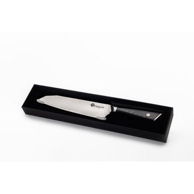Damascus steel knife Kamazaki, Santoku knife, 18 cm, KZI006KN