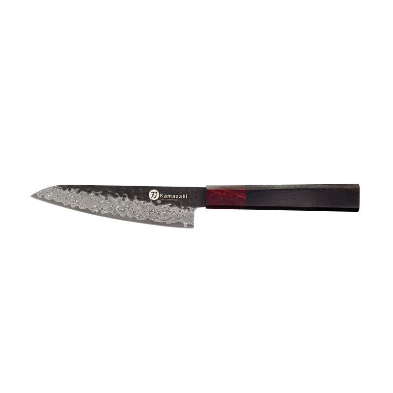 Нож из дамасской стали KAMAZAKI, универсальный нож, 15 см, KZI282KN