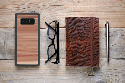 MAN&amp;WOOD Чехол для смартфона Galaxy Note 8 капучино черный