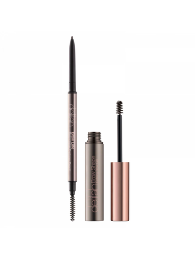 delilah BEAUTIFUL BROWS COLLECTION eyebrow shaping set + gift Hemp Seed oil