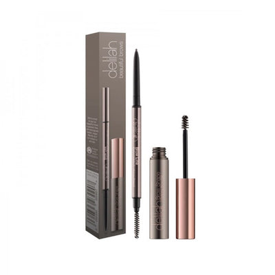 delilah BEAUTIFUL BROWS COLLECTION eyebrow shaping set + gift Hemp Seed oil