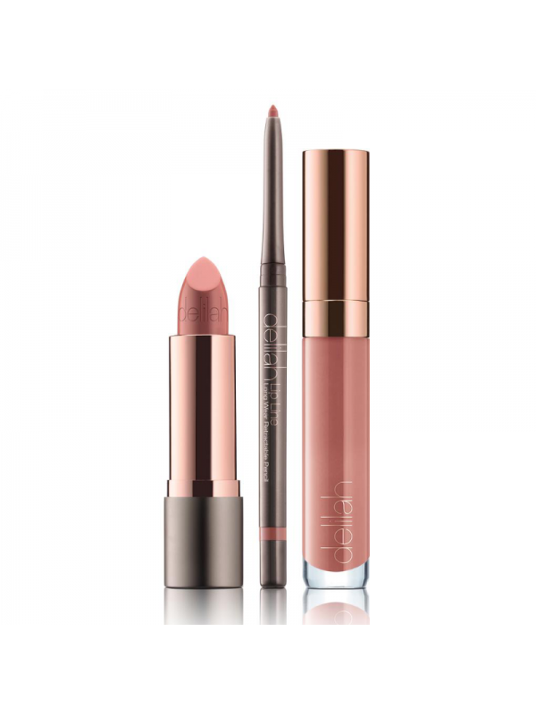 delilah NUDE LIP WARDROBE dekoratyvinės kosmetikos rinkinys lūpoms