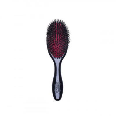 Denman D82M The Finisher Black Lightweight hair finishing brush with natural bristles 