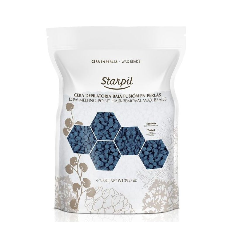 Depiliacinis vaškas granulėmis Starpil Wax In Pearls Blue 2AB STR3010232004, 1 kg