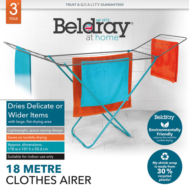 Beldray LA023810TQEU7 18 meter clothes airer