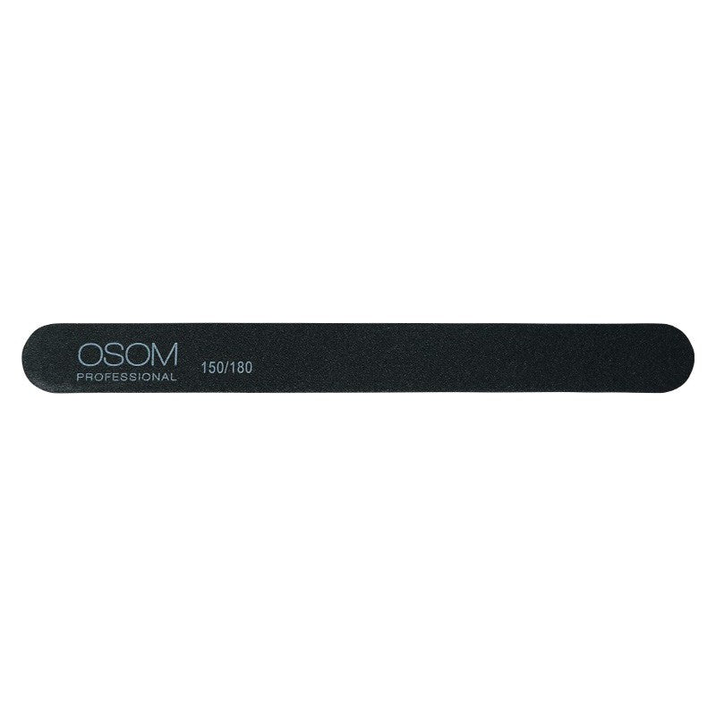 Пилка для ногтей Osom Professional Straight Shape, черная, 150/180, 1 шт OSOMP1518