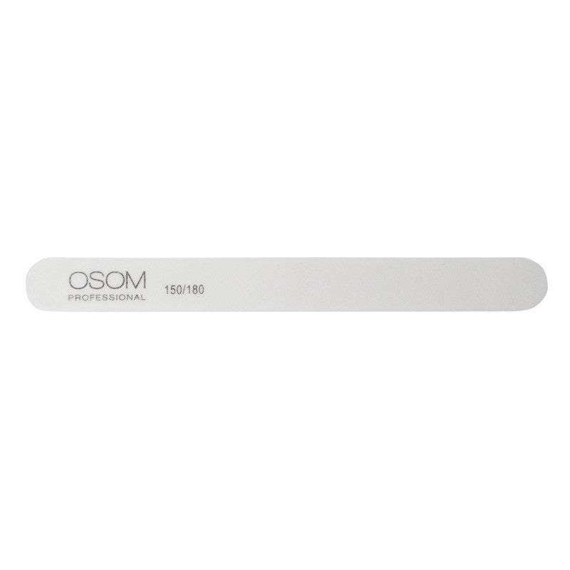 Пилка для ногтей Osom Professional, Straight Shape, белая, 150/180, 1 шт. OSOMP15018