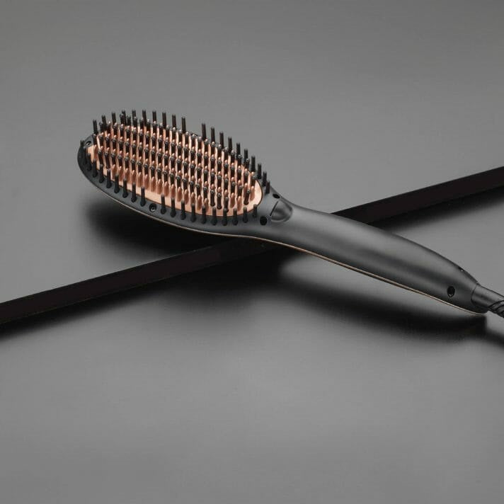 DIVA PRO STYLING Precious Metals Straight &amp; Smooth Brush Hair styling brushes with argan, macadamia oils and keratin + gift/surprise