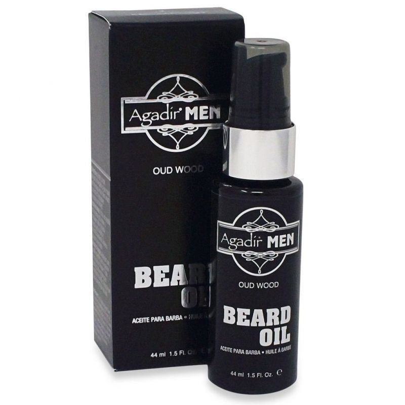 Drėkinamasis barzdos aliejus Agadir Men Oud Wood Beard Oil AGDM6000, minkština barzdos plaukus ir odą, 44 ml