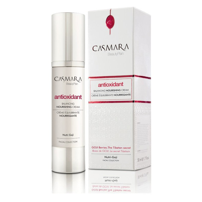Drėkinamasis veido kremas Casmara Antioxidant Balancing Nourishing Cream CASA40002V, antioksidacinis, su Goji uogų ekstraktu, 50 ml