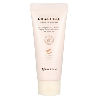 Moisturizing face cream Mizon Orga-Real Barrier Cream MIZ311080018, with green tea and shea butter, 100 ml
