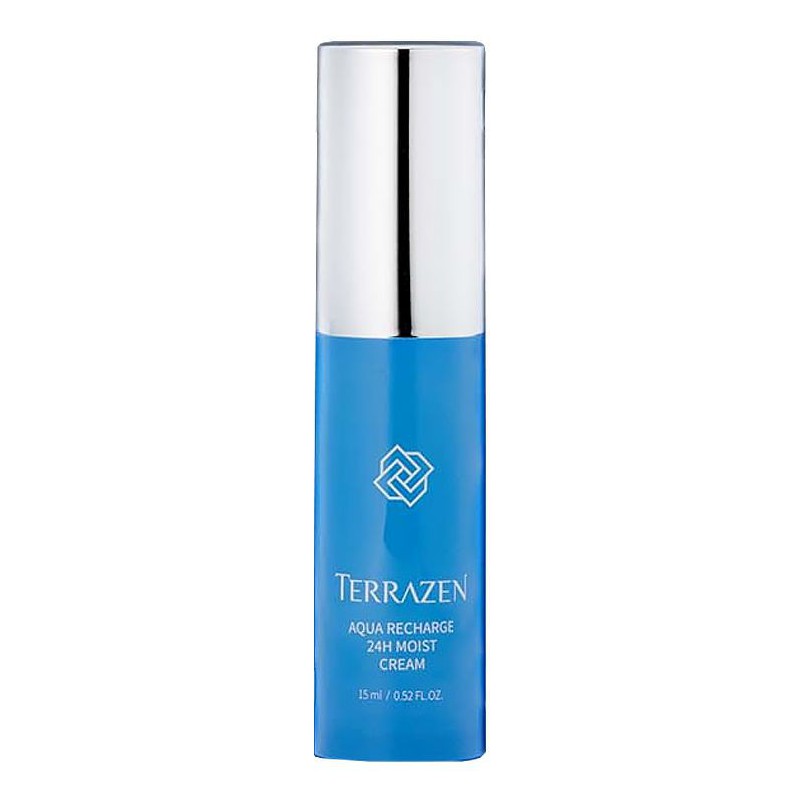 Увлажняющий крем для кожи лица Terrazen Aqua Recharge 24H Moist Cream TER01055, особенно подходит для сухой кожи лица, 15 мл