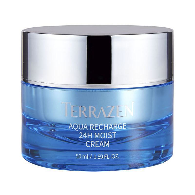 Увлажняющий крем для кожи лица Terrazen Aqua Recharge 24H Moist Cream TER86803, особенно подходит для сухой кожи лица, 50 мл