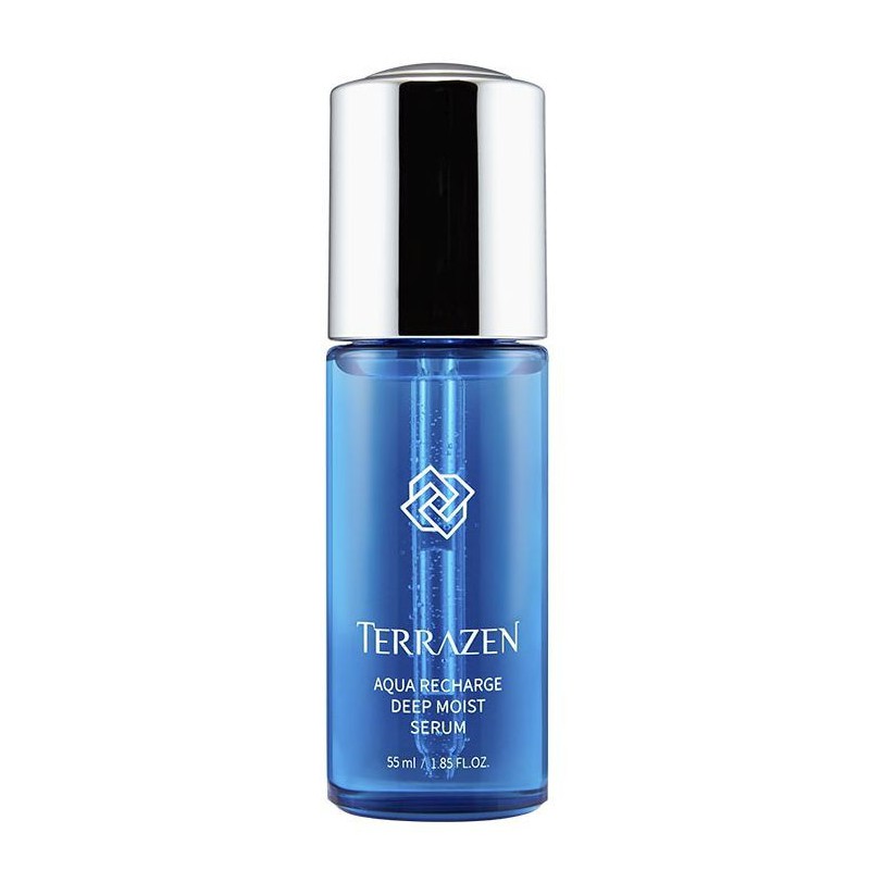 Hydrating face skin serum Terrazen Aqua Recharge Deep Moist Serum TER86821, especially suitable for dry face skin, 55 ml