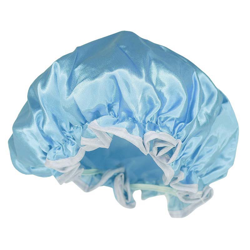 Dušo kepurėlė ir turbanas plaukams Be Osom Shower Cap & Hair Turban Aquamarine, OSOM04H1, melsvos spalvos