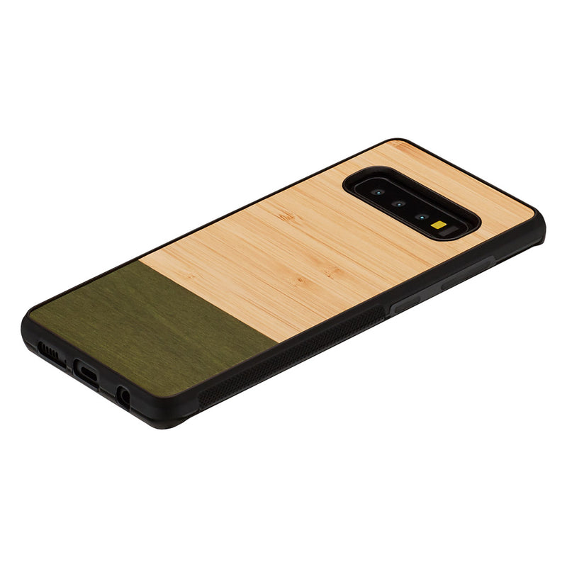 MAN&amp;WOOD Чехол для смартфона Galaxy S10 бамбуковый лес черный