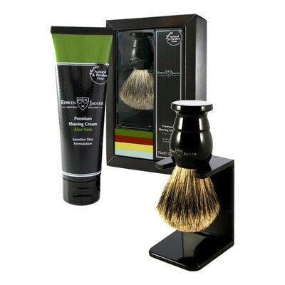 Edwin Jagger GS214SCAVT Shaving Brush & Cream Gift Set Skutimosi rinkinys