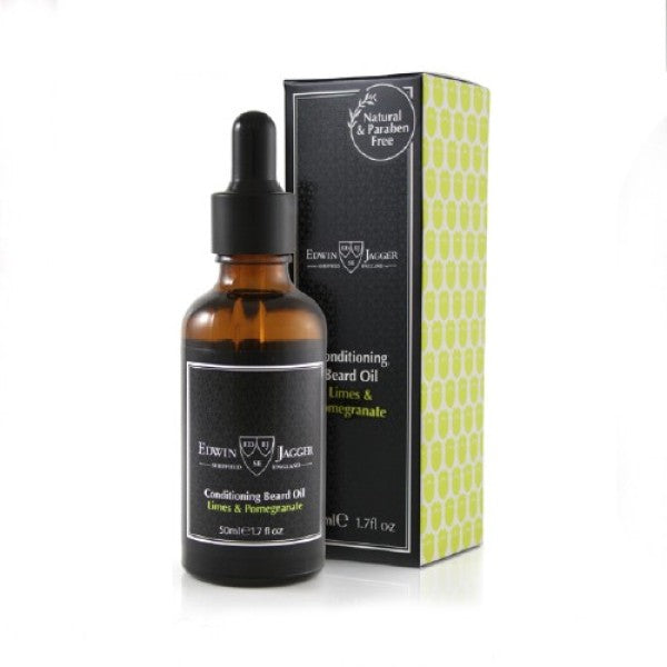 Edwin Jagger PPS-BOLP Conditioning Beard Oil Conditioning beard oil (lime and pomegranate aroma), 50ml