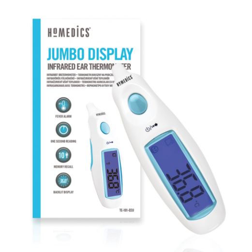 Ушной термометр Homedics TE-101-EU с большим дисплеем