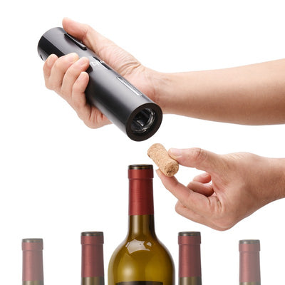 Zyle ZYKP1SET Электрический открывалка для винных бутылок, включая открывалку, нож для фольги, воронку и пылесос