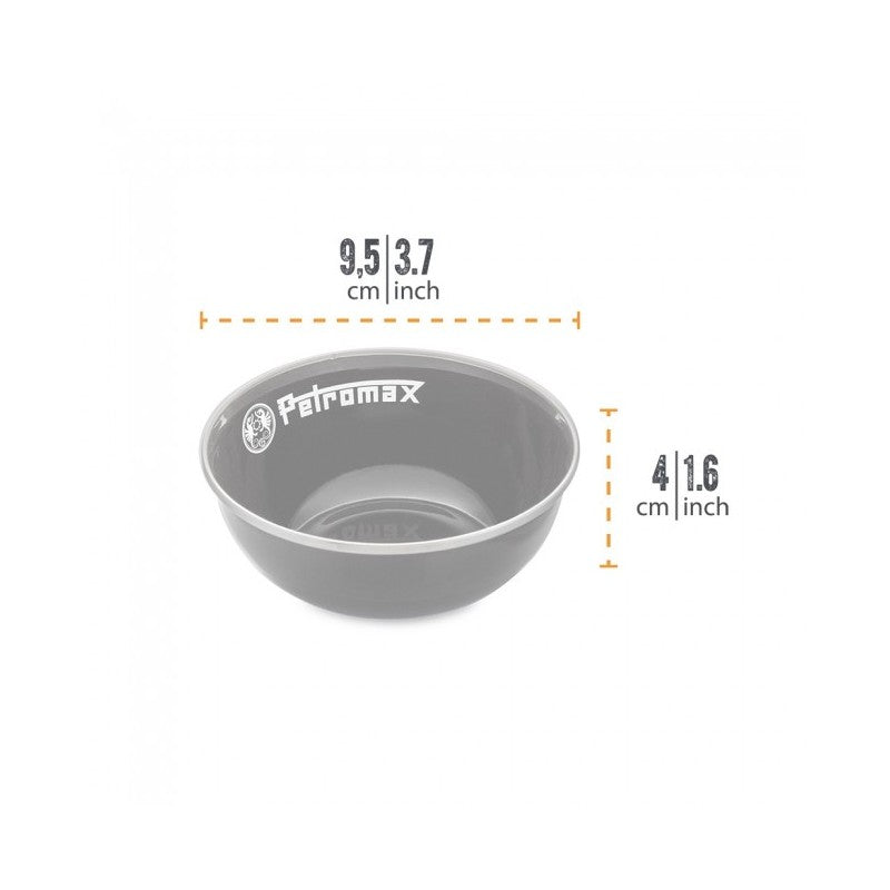 Миски эмалированные Petromax черные 160мл 2 шт.