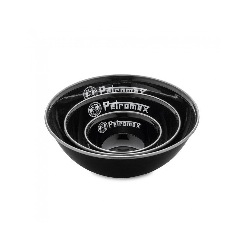 Enameled bowls Petromax black 1l 2pcs.