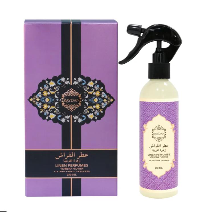 Raydan Verbena Linen Perfume Verbenos namų kvapas 250 ml +dovana Previa plaukų priemonė