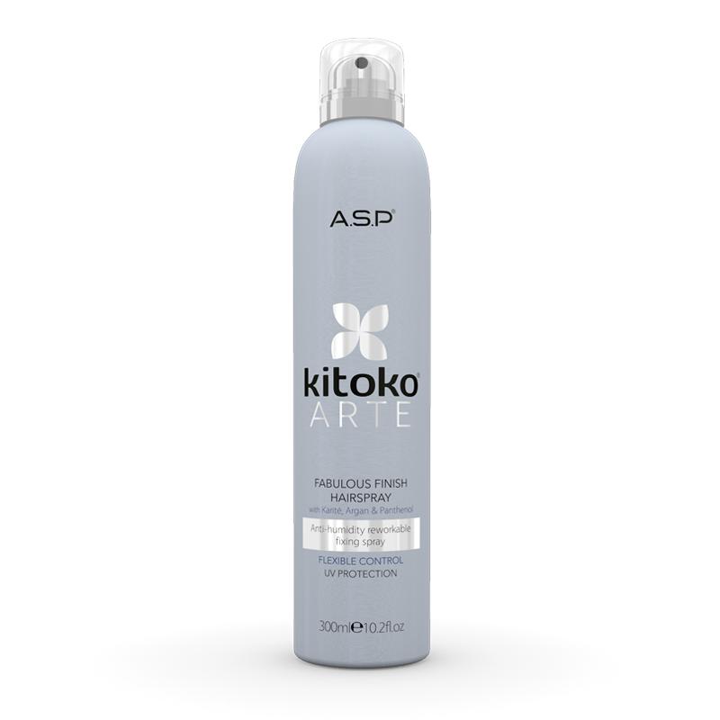 Kitoko aerozolinis plaukų lakas Fabulous Finish Hairspray 300 ml +dovana