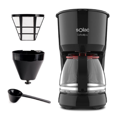 Кофеварка с фильтром Solac Coffee4you CF4036, 750 Вт, черная