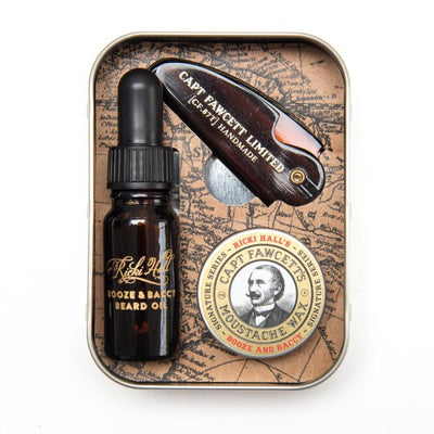 Captain Fawcett Finest Booze &amp; Baccy Grooming Supplies Набор для ухода за бородой, 1 шт.