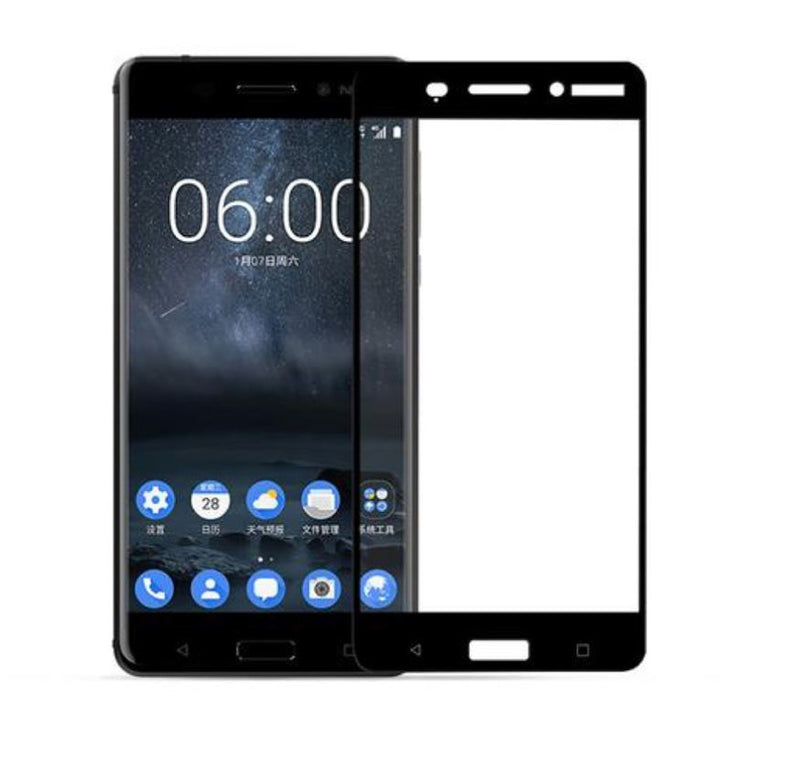 Полный чехол из закаленного стекла Tellur для Nokia 6, черный